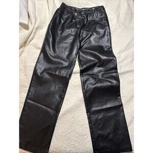 Fashion Nova Faux Leather Pants Women M Black